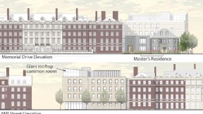 A house on Memorial Drive becomes the master’s residence.