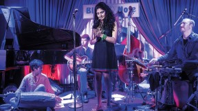 Shah recently toured with the ensemble for her debut album, <i>Visions</i>, which included piano, bass, guitar, and <i>mridangam,</i> a two-headed drum from southern India.