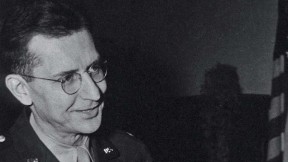 While on active duty in the Mediterranean Theater in 1944, Dr. Lyons (at left) received the Legion of Merit for exceptionally meritorious conduct in the performance of outstanding services and achievements.