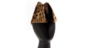 a hat made of jaguar pelt