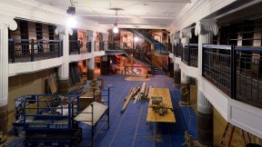 Interior photograph of Harvard COOP main floor renovation