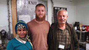 Phil Caruso with two Afghan translators