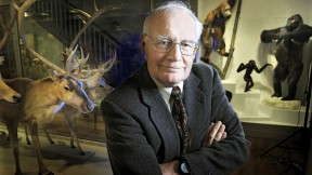 Mystery writer Alfred Alcorn at the Harvard Museum of Natural History, where he’s never had to solve a homicide. 