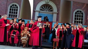 All hail the retiring provost, Steven E. Hyman. 
