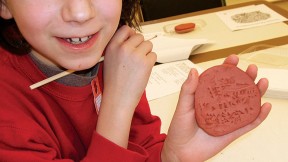 Do-it-yourself cuneiform at the Peabody Museum’s Wonders of Writing family event