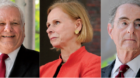 From left to right: Albert Carnesale, Frances Fergusson, and Peter Malkin