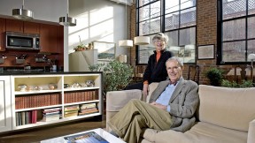 Priscilla and Brett Donham live happily in a smaller, leaner domicile. 