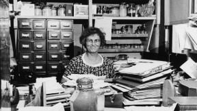 Sears in her Woods Hole office in 1960