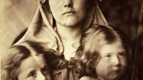 Julia Margaret Cameron, <i>Madonna and Two Children,</i> 1864, albumen print: artistically arranged&mdash;but could she control the expressions?
