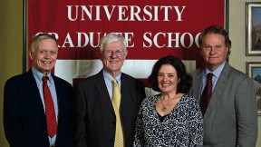 From left: Robert Richardson, Gordon Wood, Louise Ryan, and Wade Davis 