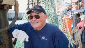Commercial fisherman Russell Sherman still admires the fishermen he worked for in his early days: “Strong, and strong-willed, independent men. Most were veterans of World War II, and had been through a lot—they had tremendous work ethic. And I wanted nothing but to earn their respect.”