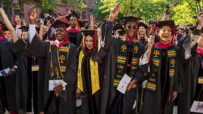 Law students at the Commencement exercises