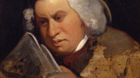 A copy portrait of Samuel Johnson by Gilbert Stuart, after Sir Joshua Reynolds, from <em>A Monument More Durable Than Brass</em> at Houghton Library