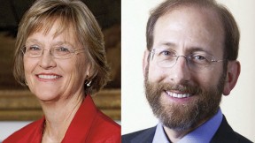 Drew Faust and Alan M. Garber