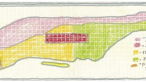 A New Yorker&rsquo;s self-made map of Manhattan: a plot of places visited (or not)