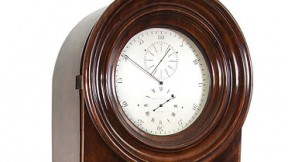 A brown grandfather clock