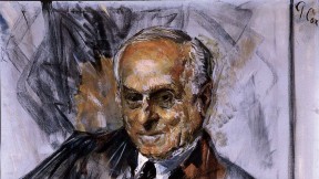 Image of Gardner Cox’s unconventional 1960 Felix Frankfurter portrait
