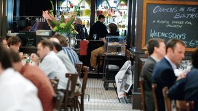Wine, fire, and food—a tempting cornucopia at Beacon Hill Bistro.