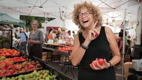 Corky White relies on her local farmers’ market in Somerville, Massachusetts, for the foods she cooks, pickles, and preserves.