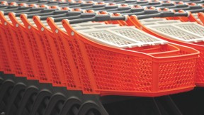 An abundance of shopping carts, from the Peabody Museum’s “Trash Talk” lecture series