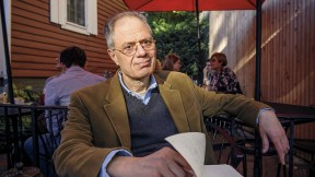 George Scialabba at Caf&eacute; Pamplona in Cambridge 