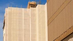 Photograph of Smith Campus Center exterior renovation