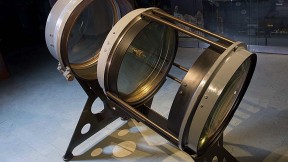 The lenses of the Bruce telescope mounted for display
