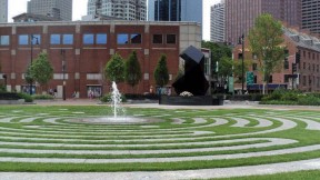 Outdoors at Boston's Armenian Heritage Park