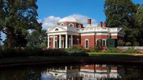 Photograph of the iconic Monticello, suggesting that Jefferson’s role as an owner of enslaved people needs to be made part of his history