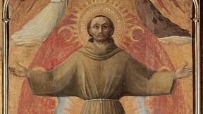 Sassetta,<i>The Ectasy of Saint Francis,</i> 1437-44, Villa I Tatti, Settignano. From <i>Blessed and Beautiful,</i> by Robert Kiely.