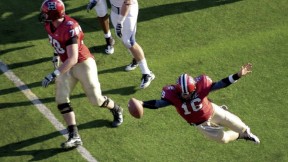 Quarterback Collier Winters dove for Harvard’s third touchdown in a 37-20 defeat of Penn.