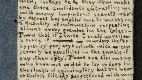 A page from a miniature novel written by teenager Charlotte Brontë