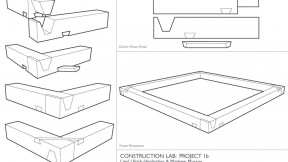 A wood joint that Liesl Ulrich-Verderber &rsquo;15 and Mathew Murray &rsquo;16 designed during the first weeks of the construction lab.