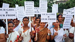 Rallying against rape: a candlelight protest in Mumbai, December 2013