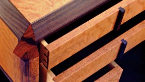 A seven-drawer desk (detail)