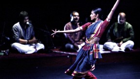 Shantala Shivalingappa performs at Boston's Institute of Contemporary Art in February.