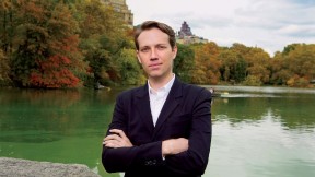 Anthony Acciavatti beside the lake in Central Park, a body of water closer to home