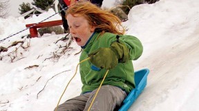 Fruitlands Museum's hills and trails are opent to hardy souls of all ages eager to bundle up and play in nature.