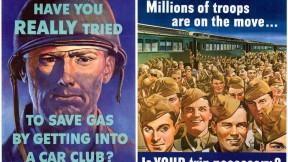 World War II domestic propaganda posters urge civilian compliance with rationing