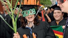 Ana Vollmar &rsquo;08, of the veggie-loving Dudley House Co-op and Hamden, Connecticut.
