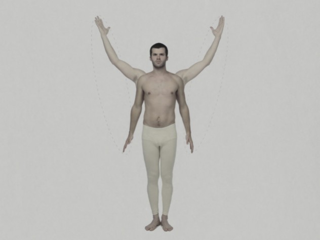 Image © Jesse Aron Green "Circling of the arms," from Green's series "Illustration and Description of the Medico-Gymnastic Exercises" (2008)