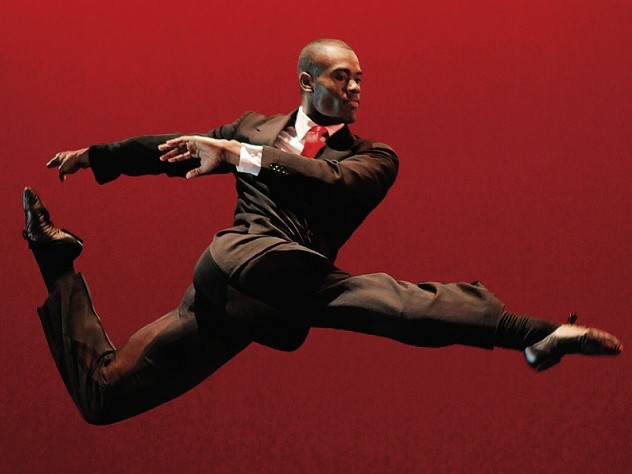 Photograph by Paul Kolnik/Harvard University Dance Program/Office for the Arts at Harvard The Alvin Ailey American Dance Theater’s Jamar Roberts in Judith Jamison’s <i>Among Us (Private Spaces: Public Places)</i>; Jamison speaks at Radcliffe on April 27.