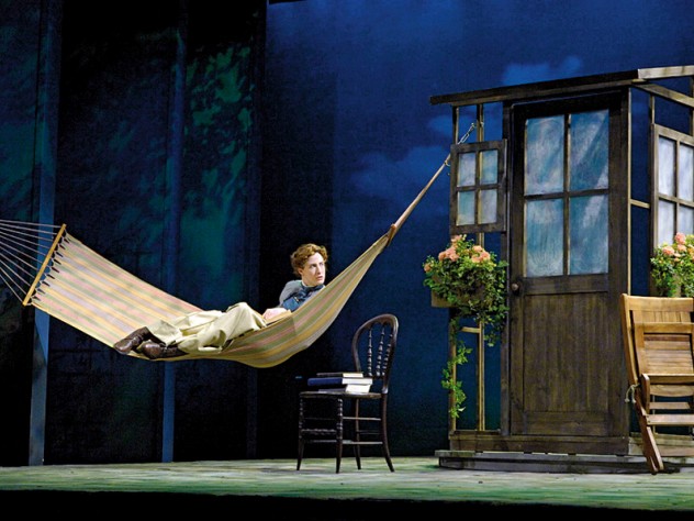 Image courtesy of Carl Sprague For the Berkshire Theatre Festival’s production of <i>Mrs. Warren’s Profession,</i> by George Bernard Shaw, Sprague’s sketch became an engaging set.