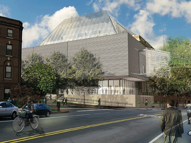 Courtesy of Harvard Art Museum Rendering of the reconstructed Fogg Art Museum from Broadway at Prescott streets