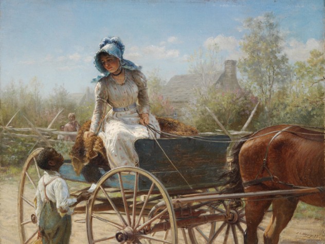 Edward Lamson Henry, <i>The Message,</i> 1893. Oil on board.