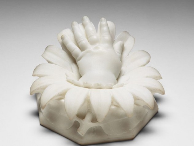 Hiram Powers, <i>Loulie's Hand,</i> 1839–77. Marble.