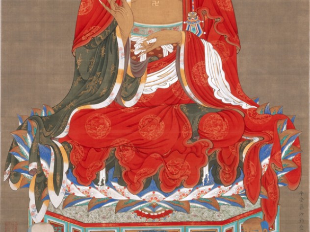 Courtesy of the Jōtenkaku Museum, Shōkokuji Monastery, Kyoto <i>The Buddha Śākyamuni</i>, from <i>Śākyamuni Triptych</i> c. first half of the 1760s