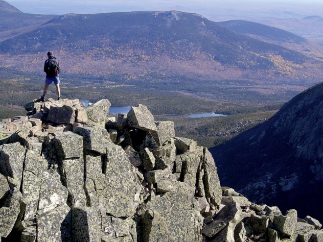 Photograph by Matt Heid Maine’s Baxter State Park offers rigorous climbs and majestic views, as seen above on First Cathedral.