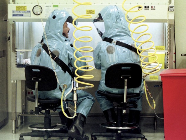The modified H5N1 virus could infect a billion people if it escaped a biocontainment lab like the Canadian facility shown above.
