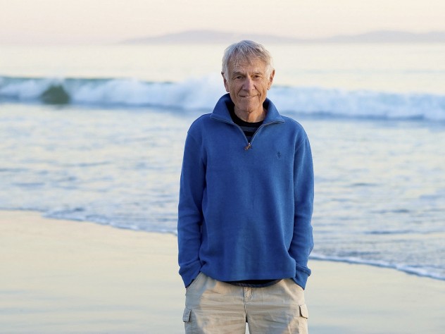 Philip Slater, who says he&rsquo;s &ldquo;addicted to the ocean,&rdquo; on his morning walk in Santa Cruz, California